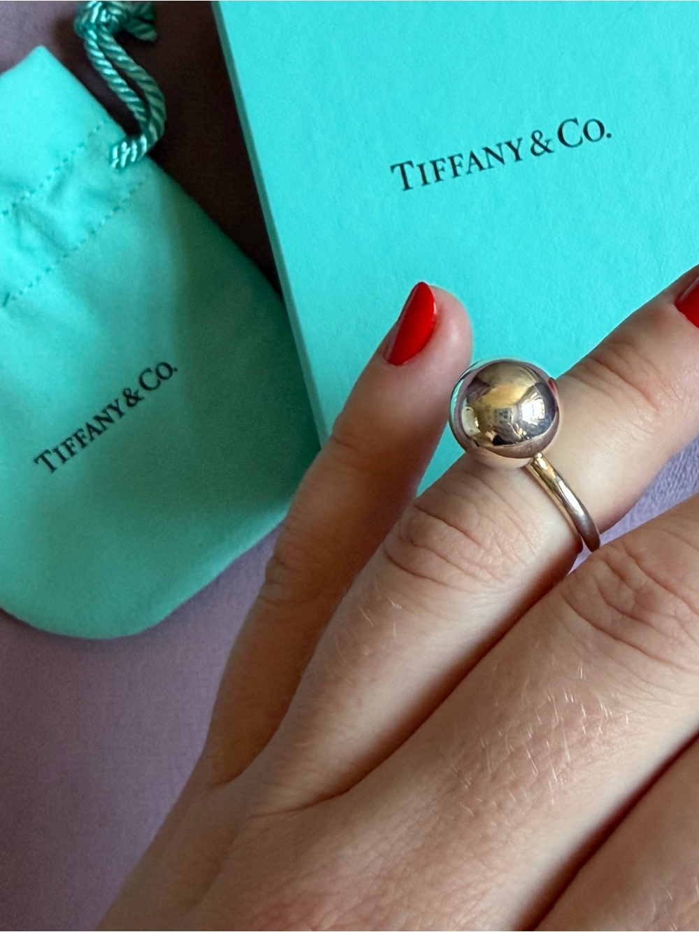 🩵Tiffany & Co. Sterling Silver Hardwear Ring - Silver🪩